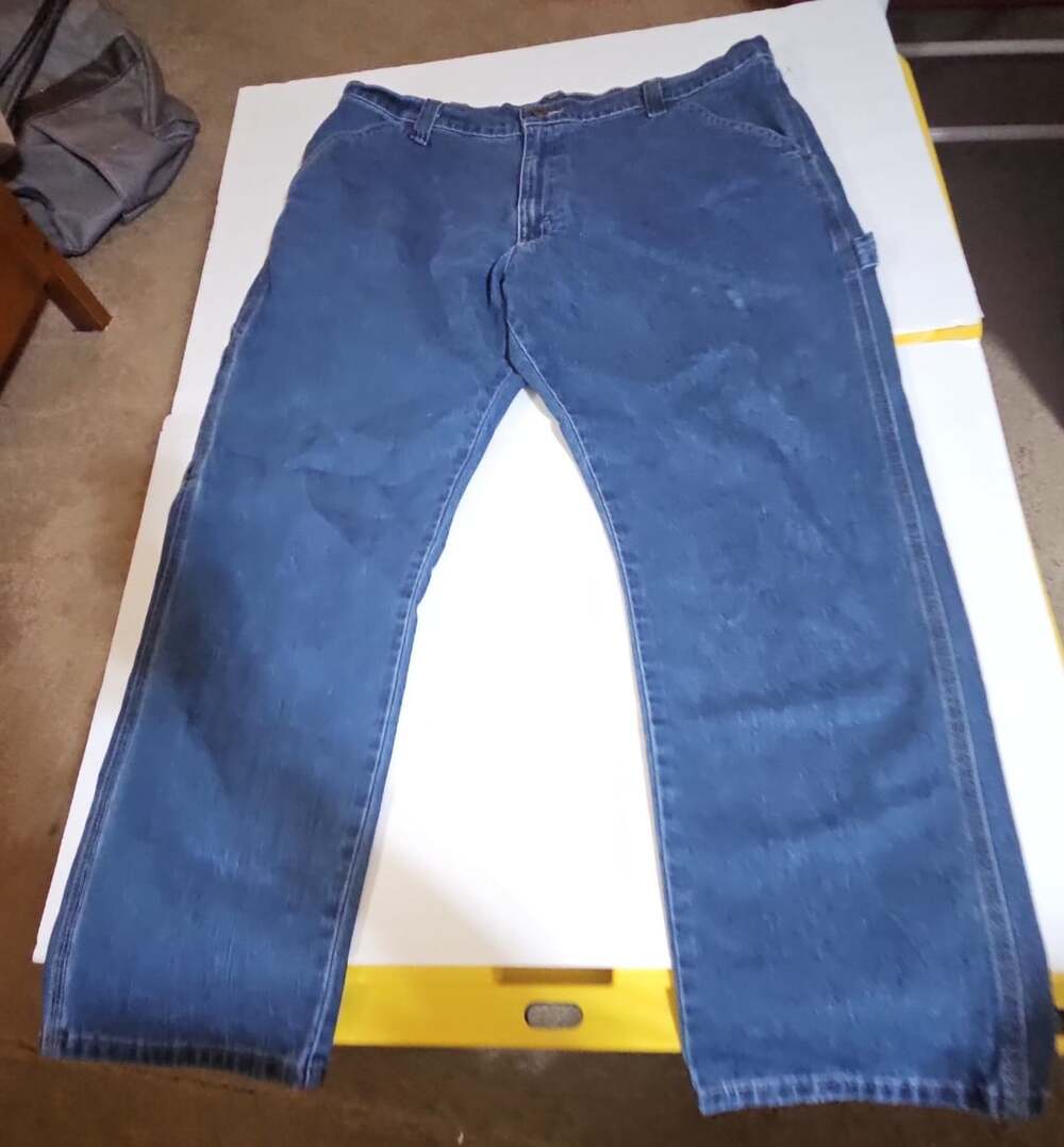 Wrangler Carpenter Jeans Size 38x30 Blue Denim Work Pants